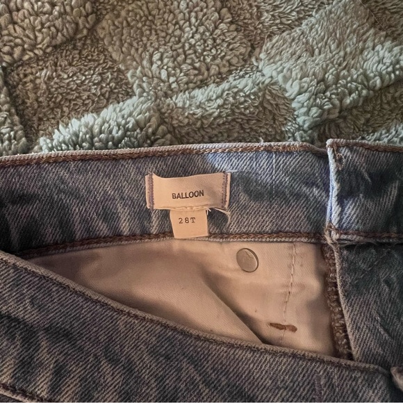 Madewell Light Wash Blue Denim Balloon Classic Tall Women’s Size 28 Tall - Picture 6 of 8